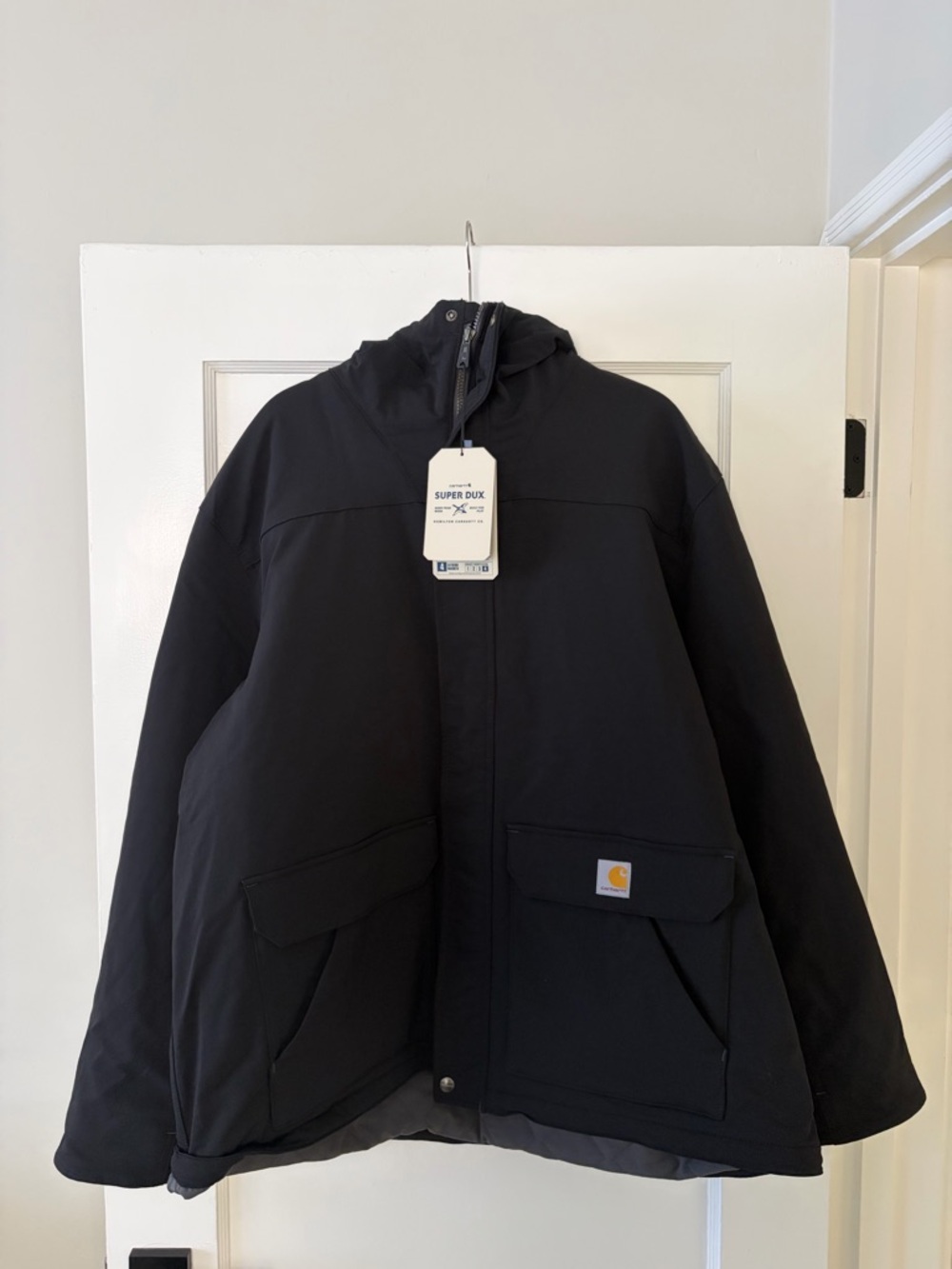 Carhartt Men’s Black Hooded Hooded Insulated Jacket